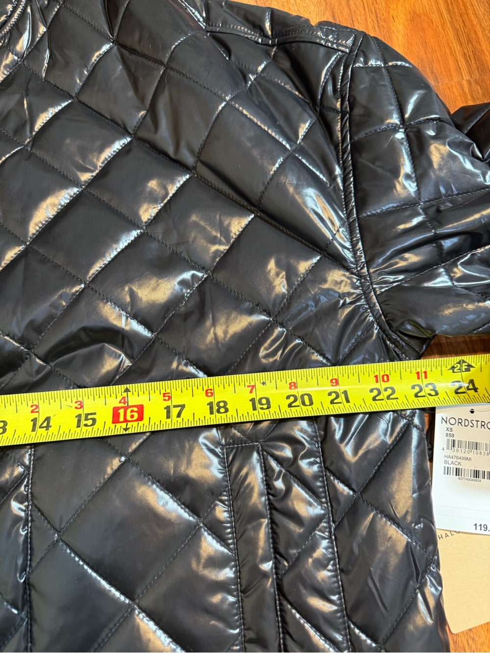 HALOGEN Women Black Quilted Puffer  Jacket - Size XS ( NEW WITH TAG ) - Picture 9 of 12